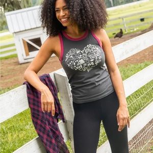Natural Life Ringer Tank Top- Love